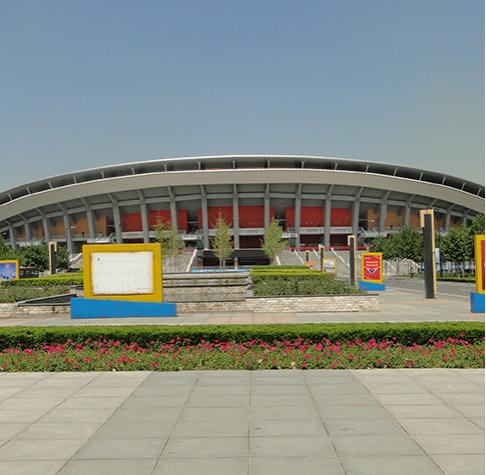 山东淄博市体育中心体育场